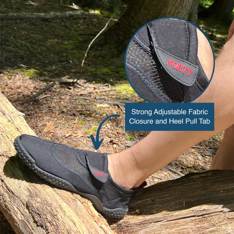 NORTY Men's Water Shoes Size 15, Quick-Dry Aqua Socks for Beach, Kayaking & Pool, Swimming Shoes Non-Slip Grip & Comfortable Fit, Black - Image 3